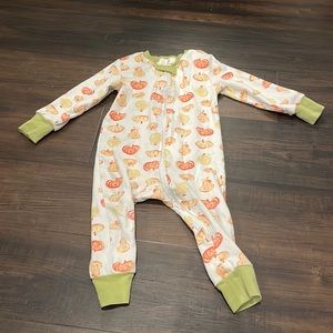 Smockingbird full zip embroidered pajamas size 12 months